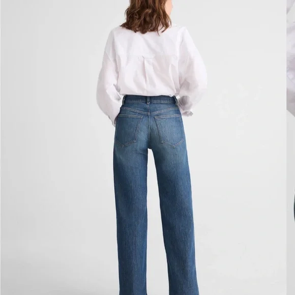 NWOT Madewell the perfect vintage wide leg Blue Jean Sz  27 tall - Picture 3 of 10